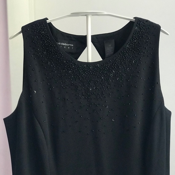Vintage Liz Claiborne Black Gown - Picture 6 of 10